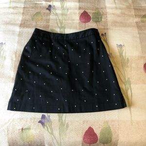 EP Pro Skort black with multiple color embroidered polka dots. Like new.